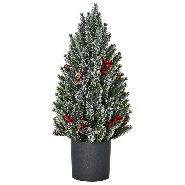 HOMCOM Künstlicher Weihnachtsbaum, Ø27 x 47 cm, PE, PVC, Grün