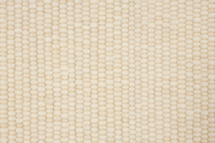 Handgewebter naturbelassener Wendeteppich Alm-Glück Weiß 120x180 cm
