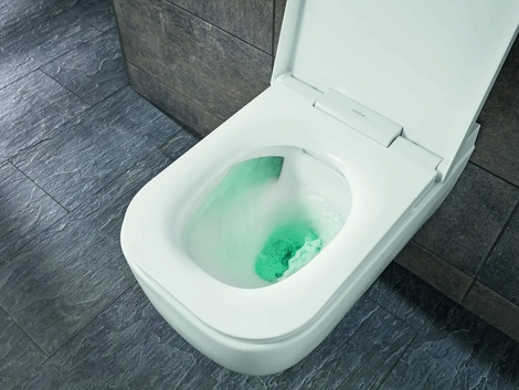 AQUAWASH Duschwc Dusch Wand WC komplett Spülrandlos mit UP-Spülkasten Grohe SLX Spülkasten Taharet mit Soft Close Wc Sitz