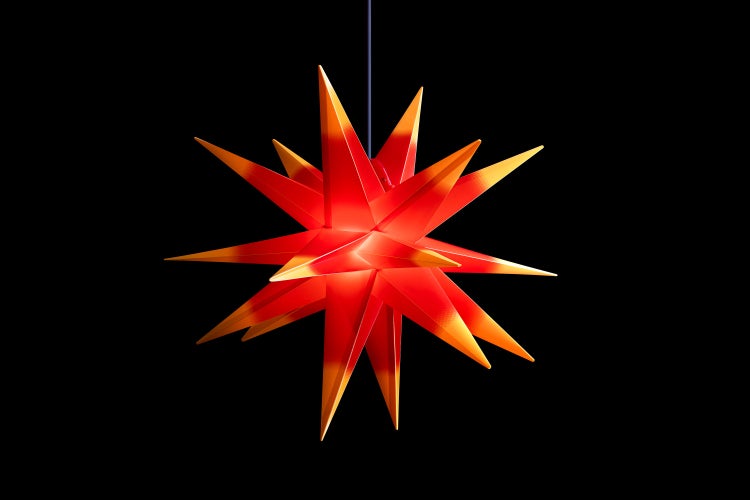 Dekorativer Herrnhuter Stern zur Weihnachtszeit