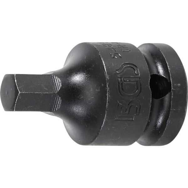 BGS Kraft-Bit-Einsatz Antrieb Innenvierkant 12,5 mm (1/2) Innensechskant 9 mm - 5485-9