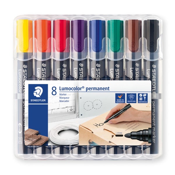 STAEDTLER Permanent Marker Lumocolor 8er Set