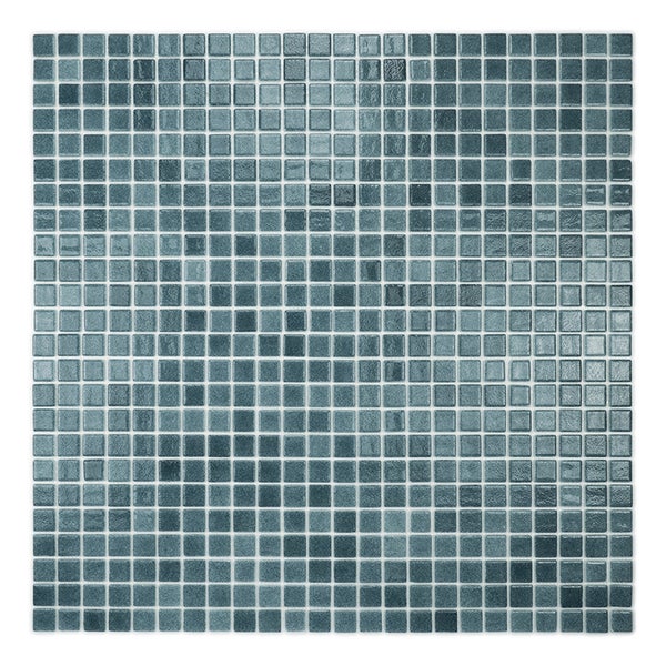 Quadratische Mosaikfliesenmatte in einem Raster angeordnet