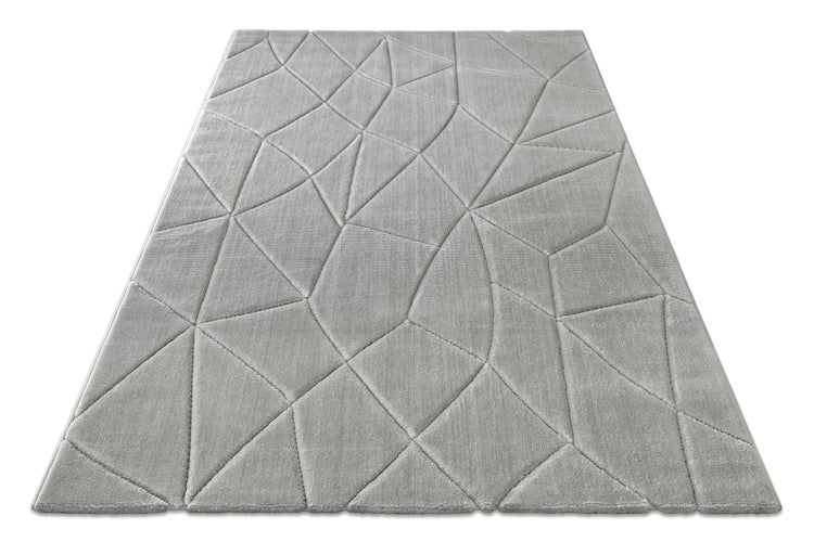 Kurzflorteppich Grau Unplugged WECONhome 120x170 cm