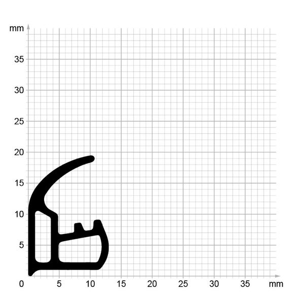 DIWARO. | Stahlzargendichtung SZ178 | grau | 5 Meter