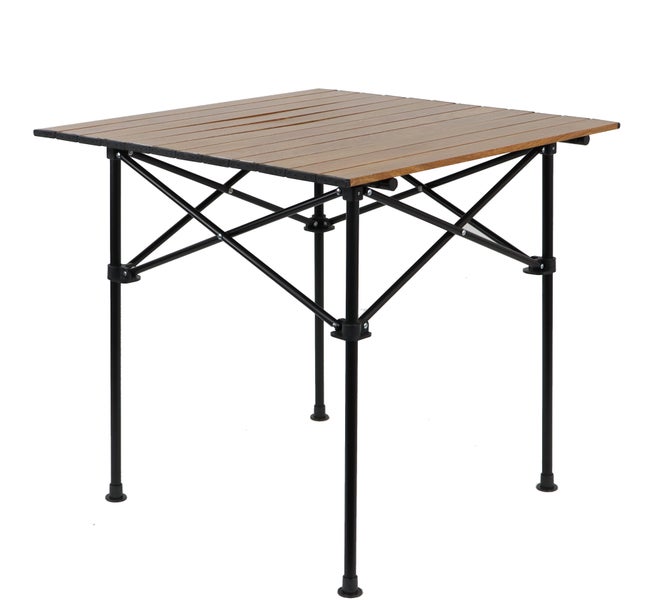 Ondis24 Aluminium Klapptisch, Campingtisch braunes Holzdekor