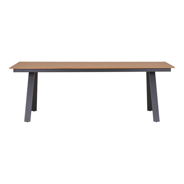 Toronto Gartentisch 100x220cm Natur, schwarz. 100 X 220 X 74 cm