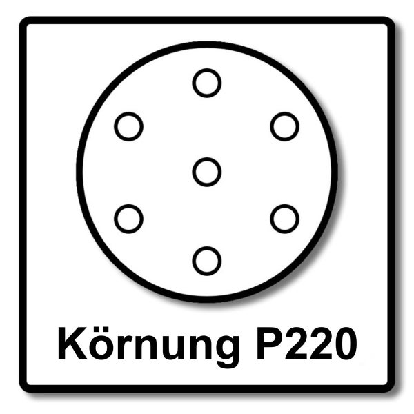 Festool STF D150/48 Schleifscheiben Rubin 2 P220 150 mm 100 Stk. ( 2x 575193 ) für RO 150, ES 150, ETS 150, ETS EC 150, LEX 150, WTS 150, HSK-D 150