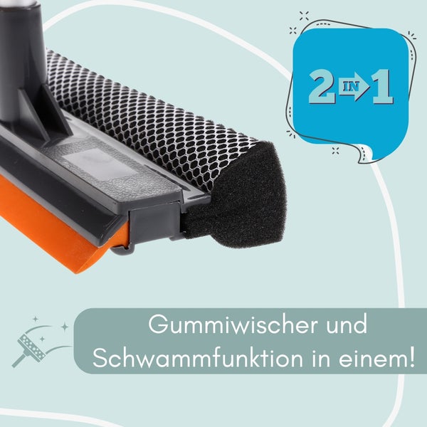 Fenster Scheiben Glas Dusch Auto Reiniger Wischer Abzieher Gummilippe Schwamm