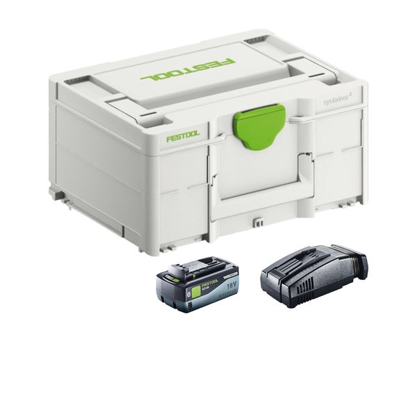 Festool Energie-Set im Systainer mit 18 Volt 8,0 Amperestunden Akku und Ladegerät