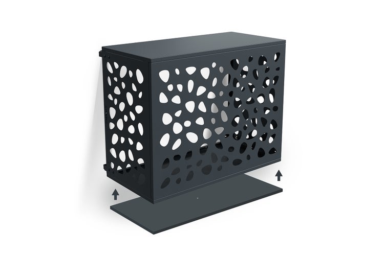 Dekorative Klimaanlagenverkleidung mit Muster und Bodenplatte