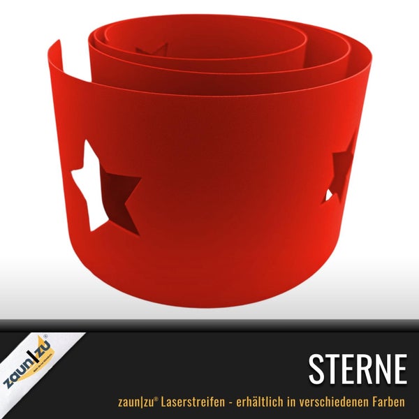 Zaunstreifen mit Sternausschnitten