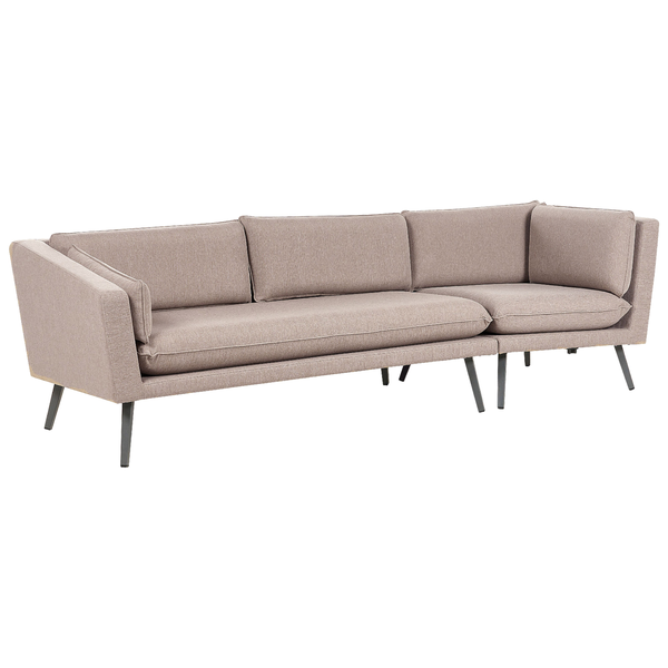 Sofa mit einem Armteil und Metallfüßen