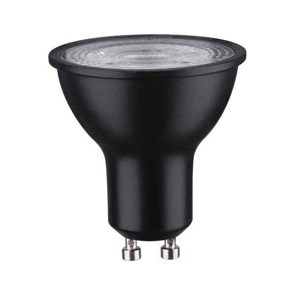 Standard 230V LED Reflektor GU10 750lm 8W 4000K dimmbar Schwarz matt