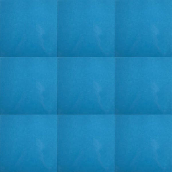 Neun blaue Fliesen
