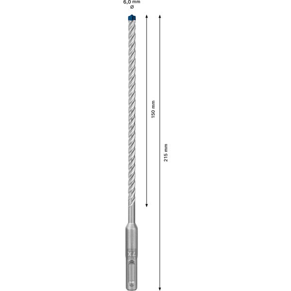 Bosch 10x Expert SDS plus-7X Hammerbohrer 6 x 150 x 215 mm - 2608900161