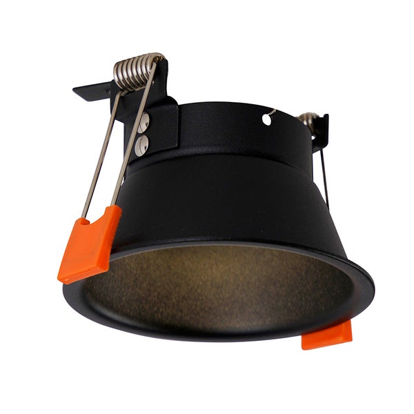Deckeneinbaustrahler in Schwarz mit Befestigungsfedern