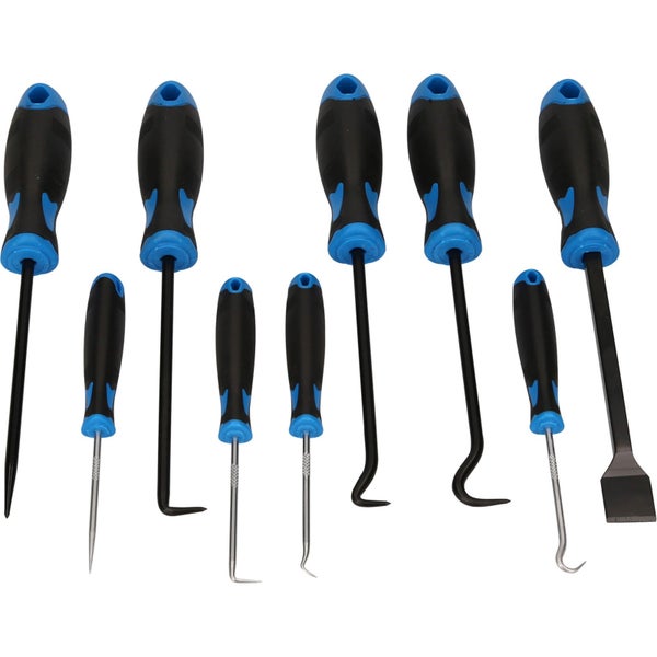 BRILLIANT TOOLS Schaber-Haken-Werkzeug-Satz 9tlg. - BT542010