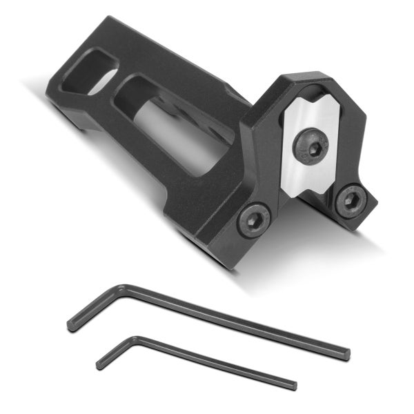 Montageelement mit Schrauben und Inbusschlüsseln