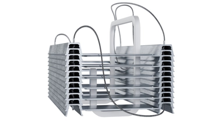 Aluminium Kühlkörper mit Aufhängung für LED Leuchte