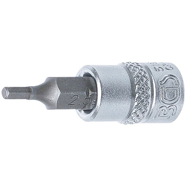 BGS Bit-Einsatz Antrieb Innenvierkant 6,3 mm (1/4) Innensechskant 2,5 mm - 5154