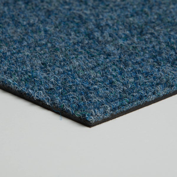 Schatex Filzfliesen selbstliegend Nadelfilz Teppichfliesen blau in 50x50 cm Selbstliegende Nadelvlies Teppichbodenfliesen für Gewerbe und Büro