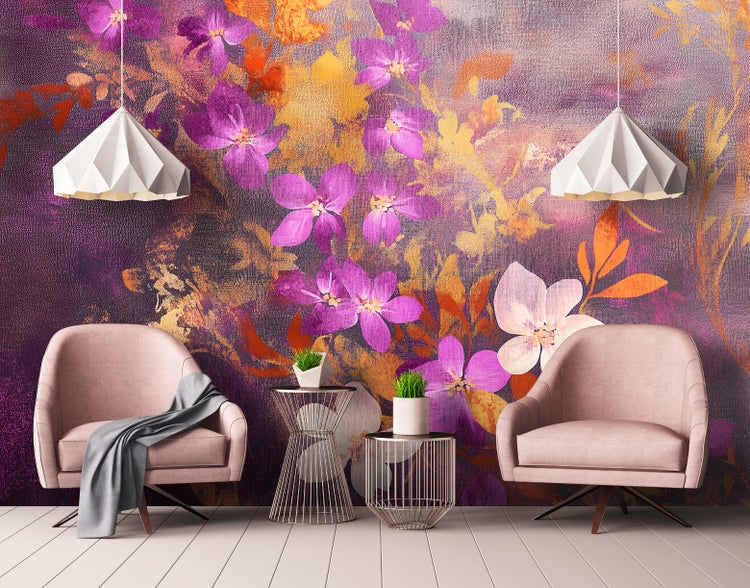 Fototapete Blumen Rosa Schlafzimmer Tapete 250x175 cm