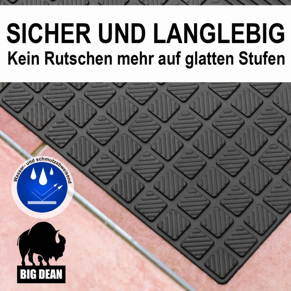 Sichere und langlebige Antirutschmatte für Treppen mit Wasser- und Schmutz abweisender Eigenschaft von Big Dean