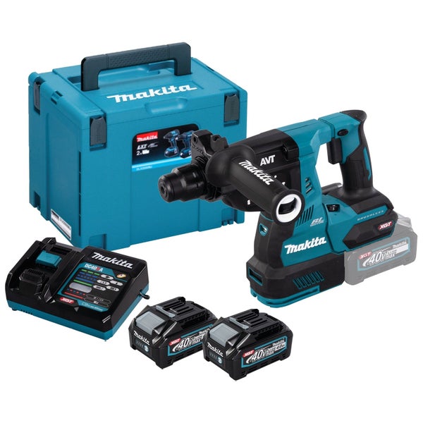 Makita HR003GM201 Akku-Kombihammer 40V / 2x 4,0 Ah Akku + Ladegerät im Makpac