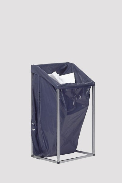 PROREGAL Robuster Müllsackhalter Aus Vierkantrohren Für 240 Liter HxBxT 119 x 63 x 54 cm Stahl Silber