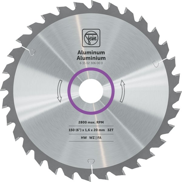 Fein Sägeblatt Aluminium 150 Millimeter