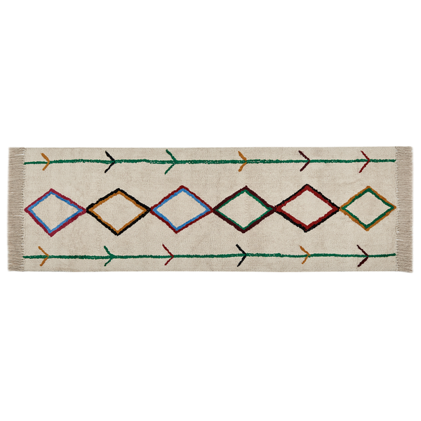 Teppich CETMI Beige 80 x 230 cm Baumwolle