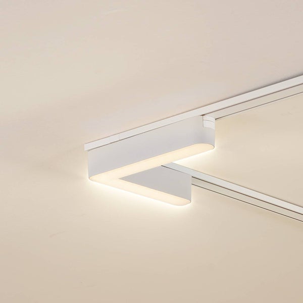 Lindby LED Lumaro (Modern) in Weiß (1 flammig, ) Wohnzimmerleuchte