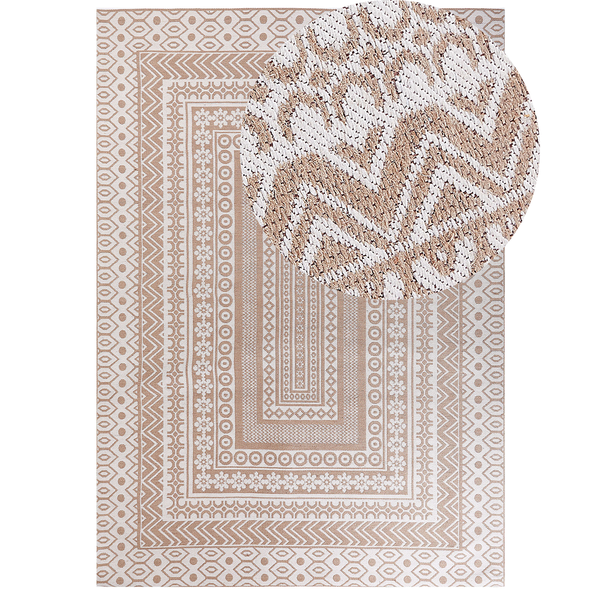 Teppich BAGLAR Weiß 160 x 230 cm Jute
