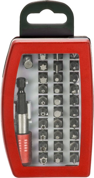 kwb Bit-Set Bitbox mit Bithalter  32-teilig inkl. 44652 Zoll Sechskant-Schaft nach ISO 1173 und C 44626 Form