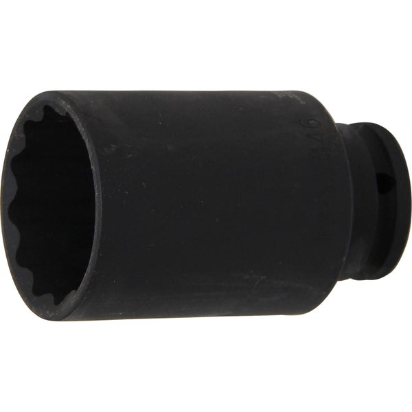 BGS Kraft-Steckschlüssel-Einsatz Zwölfkant Antrieb Innenvierkant 12,5 mm (1/2) SW 46 mm - 5234
