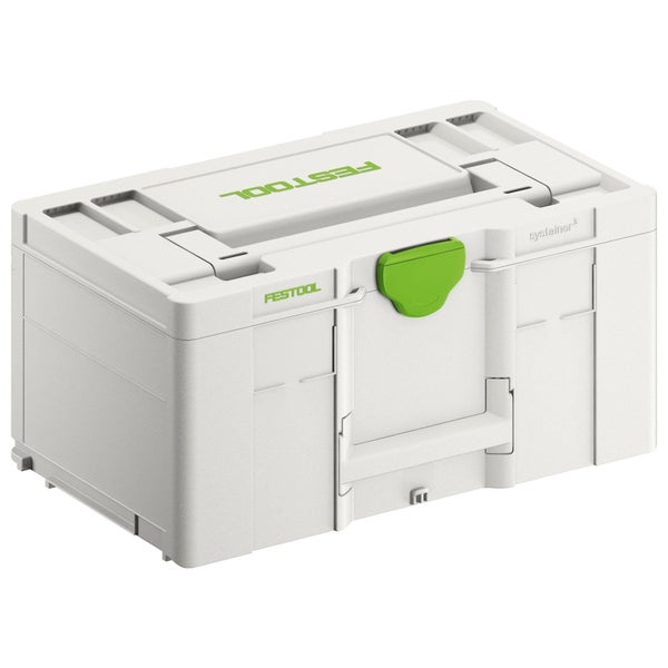 Festool Werkzeugkoffer Systainer 3 mit Tragegriff und Verschluss.