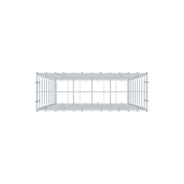 Gabione 100 cm x 60 cm x 20 cm (L x H x T), Maschenweite 10 cm x 10 cm, C-Ring