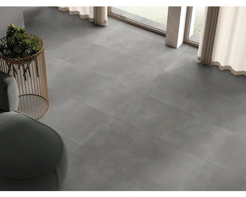Wand- und Bodenfliese Portland plomb 60x120cm