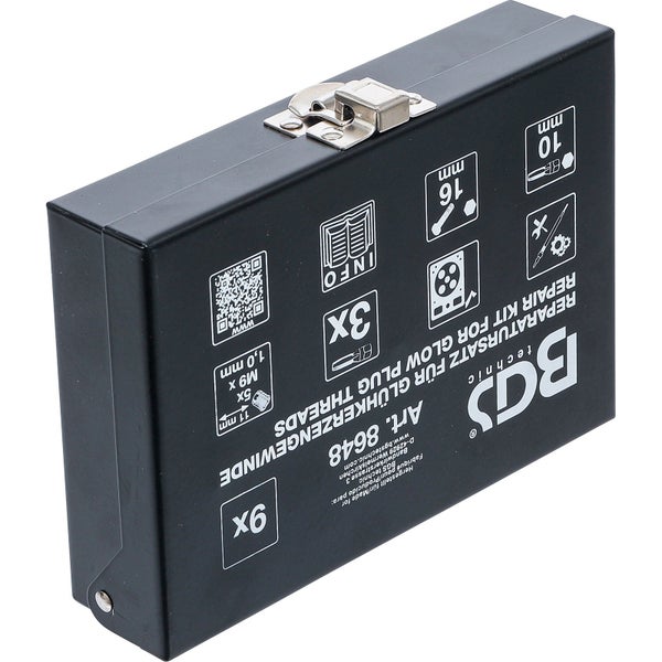 BGS technic Reparatur-Satz für Glühkerzengewinde im Koffer