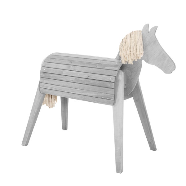 ROBA Outdoorspielpferd, FSC zertifiziertes Massivholz, Gartenpferd, Sitzhöhe: 88,5 cm