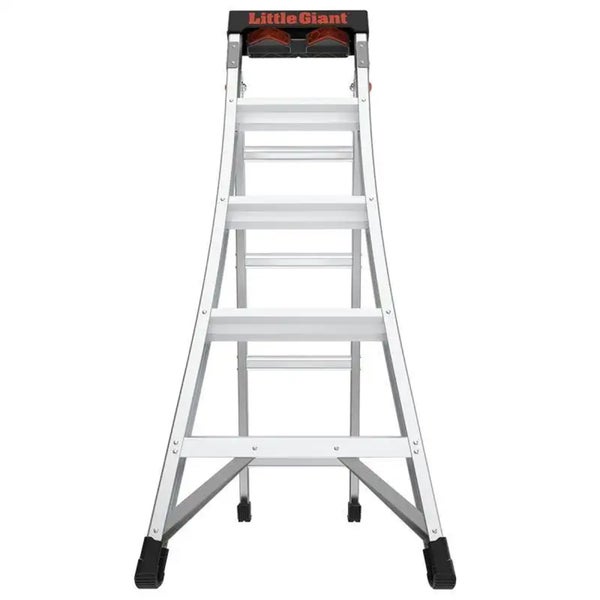 Little Giant Stehleiter aus Aluminium mit breiten Stufen und Ablagefläche