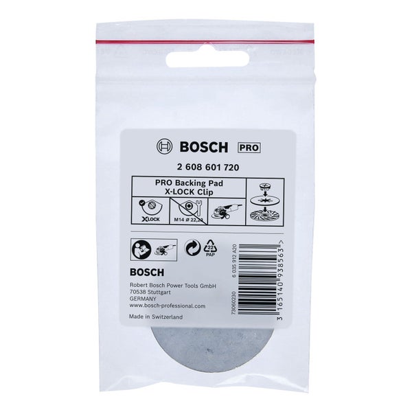 Bosch Pro Schleifteller mit X-LOCK Clip in Verpackung