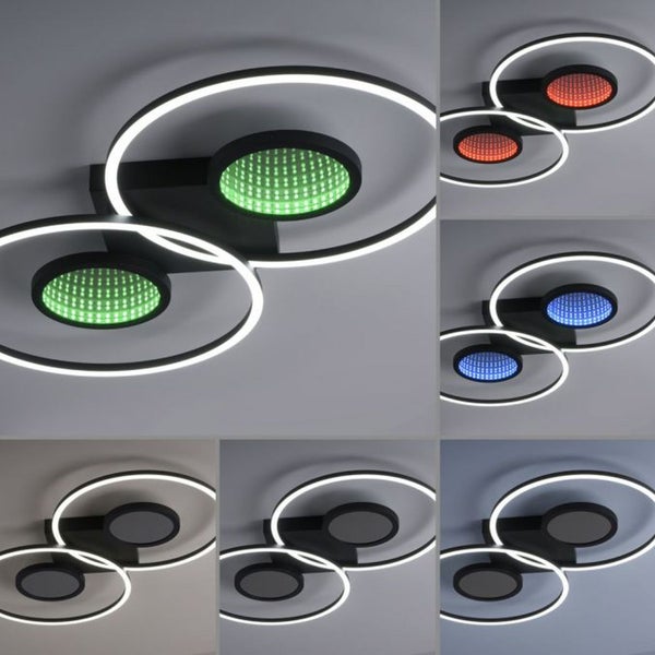 Runde LED Kugelleuchte für den Außenbereich mit Stromkabel.