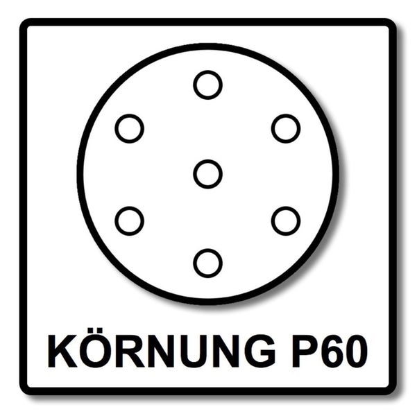 Festool STF D150/48 Schleifscheiben Granat P60 150 mm 200 Stk. ( 4x 575161 ) für RO 150, ES 150, ETS 150, ETS EC 150, LEX 150, WTS 150, HSK-D 150