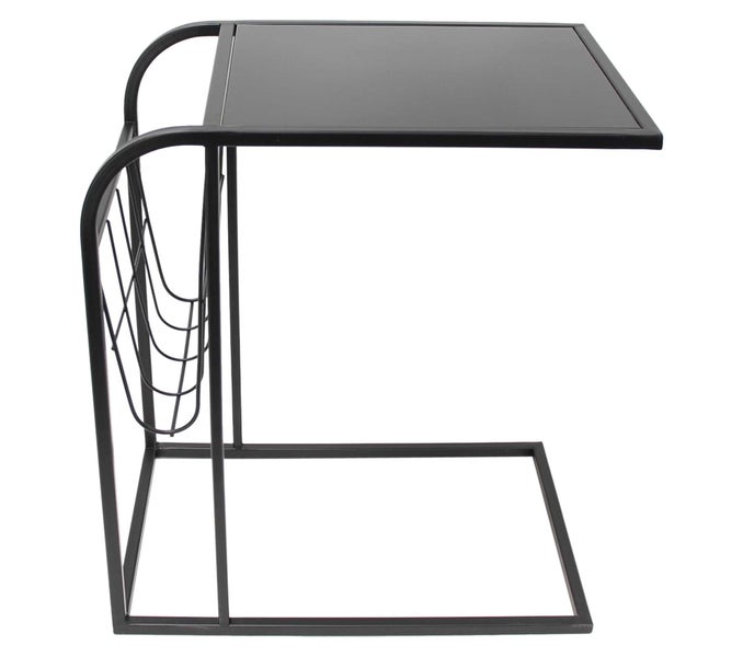 FRANK FLECHTWAREN | Beistelltisch Industrial, METALL, GLAS, 45 x 30 x 50 cm