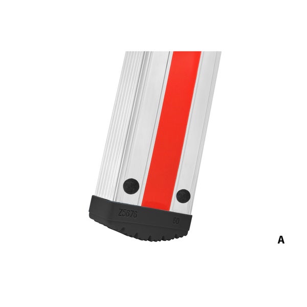 Detailansicht einer Leiter mit Gummifuß