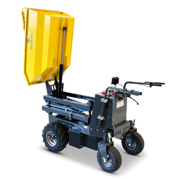 Motorisierte Schubkarre mit Kippfunktion