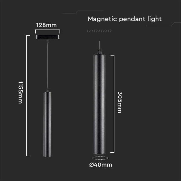V-TAC VT-4214 - LED-Schienenleuchten - Magnetische Schienenleuchten - IP20 - 15 Watt - 1600