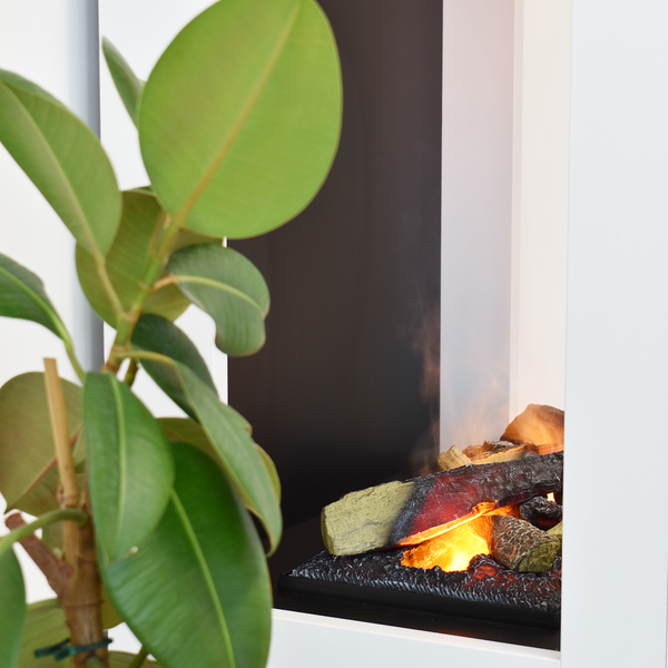 GLOW FIRE Elektrokamin 'Böll'| Wasserdampf Kamin mit OMC 600 | HxBxT: 145x74x44 cm